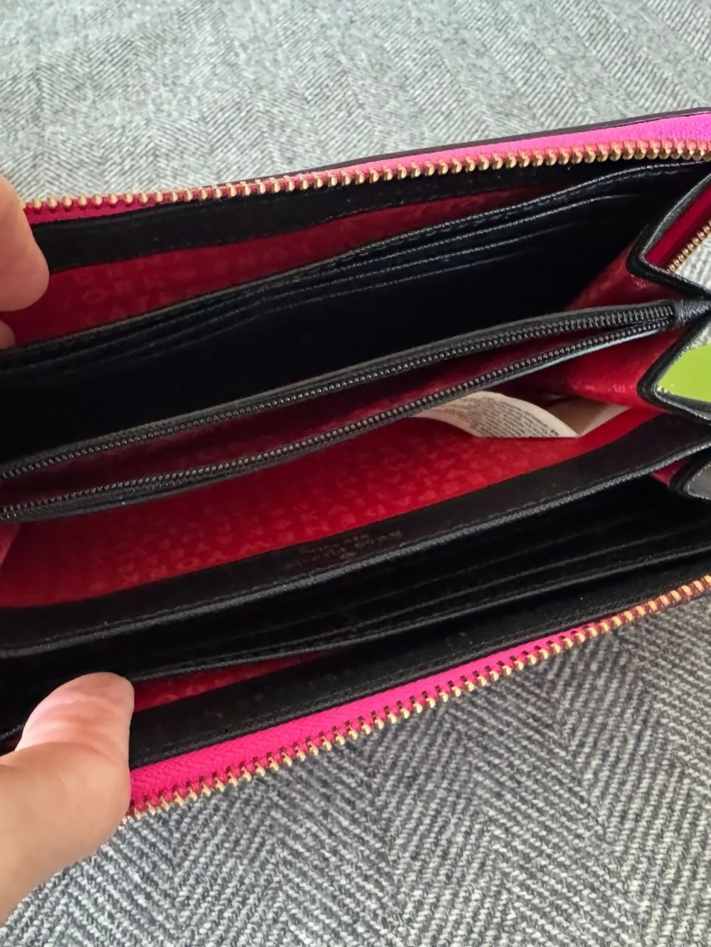 NWT, KATE SPADE DARLING STRIPE WALLET WITH ZIPPER